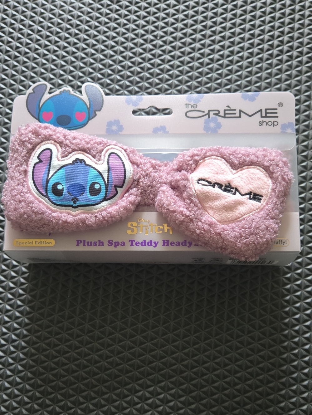 The Crème Shop x Stitch Pink Plush Spa Eye Mask